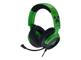 Razer Gaming Headset Kraken V4 X Wired Over-Ear Microphone Minecraft Edition