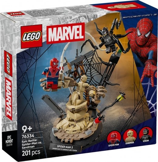 Blocks Super Heroes 76334 Epic Battle: Spider-Man vs. Sandman