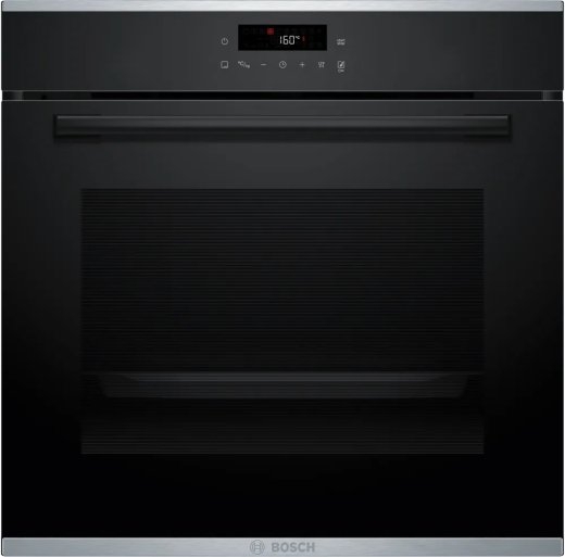 Bosch Oven HBA272BB3 71 L Electric Pyrolysis/Hydrolytic Touch control Height 59.5 cm Width 59.4 cm Black