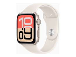 Apple Watch SE 3 GPS 44mm Starlight Aluminium Case with Starlight Sport Band - M/L Apple