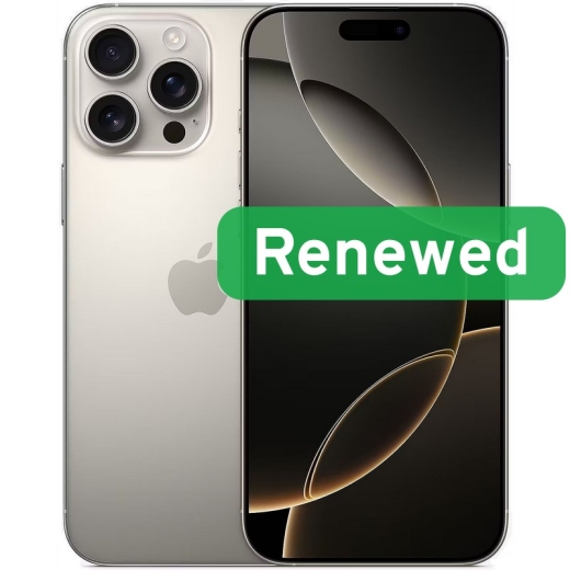 Apple Renewed Grade C Apple iPhone 16 Pro Natural Titanium 6.3 " OLED 256 iOS