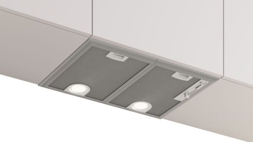 Bosch Serie 4 DHL555BM cooker hood Built-in Metallic, Silver 604 m³/h