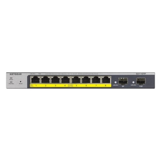 NETGEAR Smart GS110TPv3 - switch - 8 ports - smart