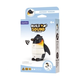 Mg Dystrybucja MierEdu Build and Listen 3D Puzzle - Emperor Penguin
