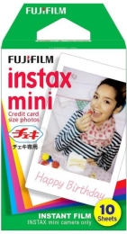 Fujifilm Instax Mini Glossy Instant Film 86 x 54 mm Quantity 10