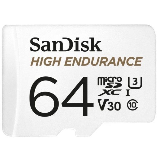 SanDisk High Endurance memory card 64 MicroSDXC UHS-I Class 10