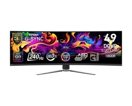 Msi Monitor MPG 491CQPX QD-OLED LED/QD-LED/Curved/240Hz/49 inches/Black