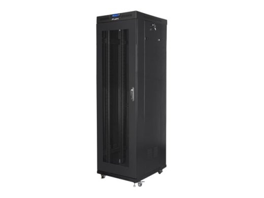 Lanberg Rack cabinet 19" free-standing 42U/600x800 (flat pack) with mesh door, LCD FF01-6842-23BL Black