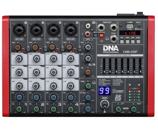 DNA CM6-DSP - USB audio mixer with MP3 player