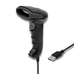 Qoltec 50868 Wireless Laser Scanner 1D 2D Black