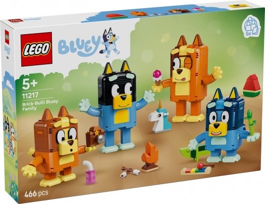 Blocks Bluey 11217 Brick-Built Bluey Family