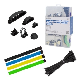 Logilink Cable organizer set in box, 8 items