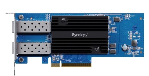 Dual-port 25GbE SFP28 add-in card for Synology systems