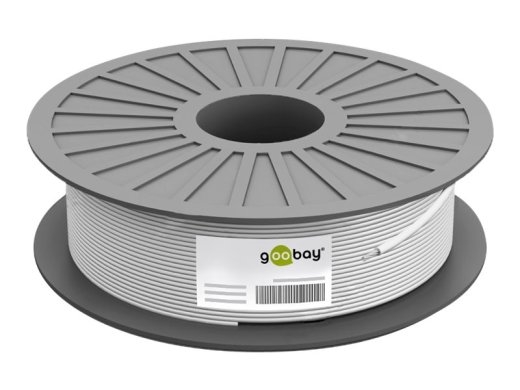 Goobay Network cable CAT 6 U/UTP AWG 23/1 Cable length: 100 m Black