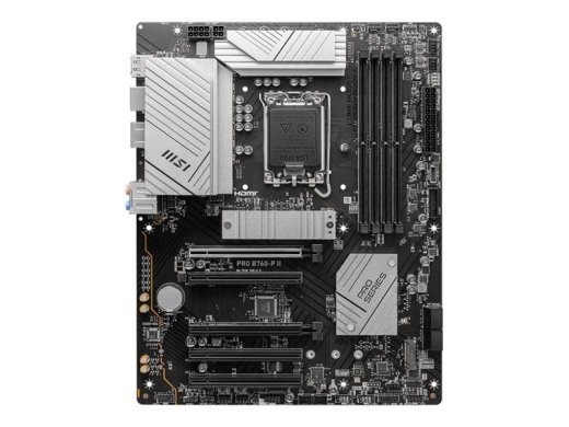 MSI PRO B760-P II Processor family Intel Processor socket LGA1700 DDR5 Number of SATA connectors 4