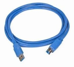 Cable USB 3.0 AM-BM 1,8m blue