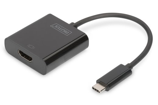 Digitus USB Type-C to HDMI Adapter DA-70852 Black USB Type-C 0.15 m