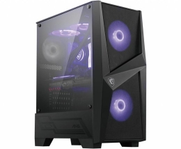 Case MSI MAG FORGE 100M MidiTower Not included ATX MiniITX Colour Black MAGFORGE100M