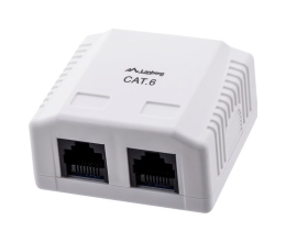 Lanberg OU6-0002-W outlet box RJ-45 White