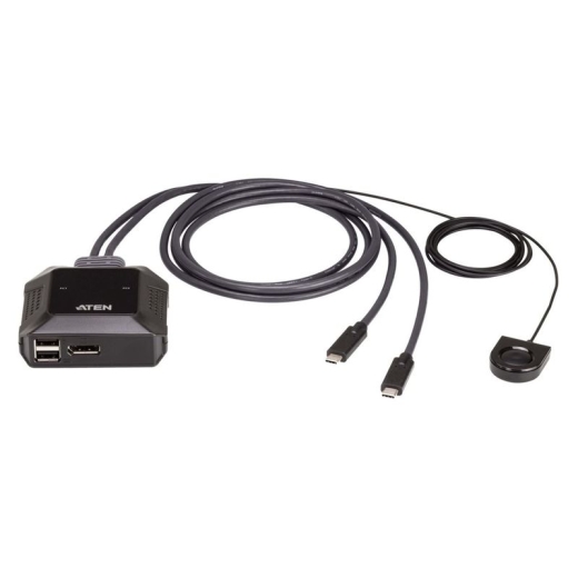 ATEN US3312 - KVM / audio / USB switch - with remote port selector - 2 ports