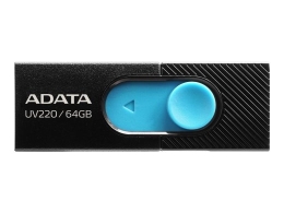 ADATA USB Flash Drive UV220 64 USB 2.0 Black/Blue