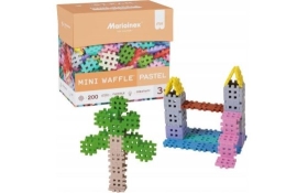 Marioinex Mini Waffle building blocks, 200 pieces in pastel colours