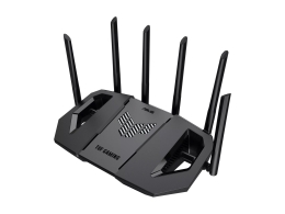 Asus TUF-BE9400 Tri-Band WiFi 7 Gaming Router, +UK 802.11ax 688/2885/5764 Mbit/s Ethernet LAN (RJ-45) ports 3 Mesh Support Yes MU-MiMO Yes 4G/