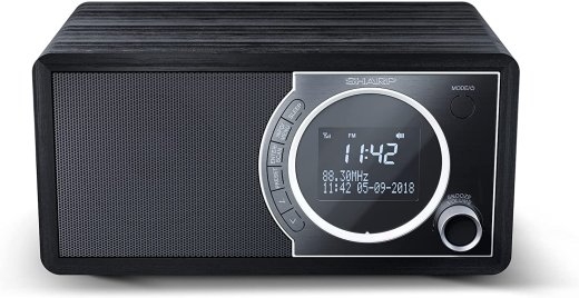 Sharp DR-450(BK) Digital Radio, FM/DAB/DAB+, Bluetooth 4.2, Alarm function, Midnight Black Sharp Digital Radio DR-450(BK) Bluetooth Midnight Black