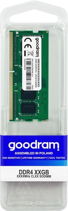 Goodram GR3200S464L22/16G memory module 16 1 x 16 DDR4 3200 MHz
