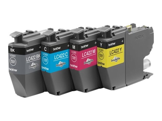 Brother LC422VAL Ink Cartridge Black, Cyan, Magenta, Yellow
