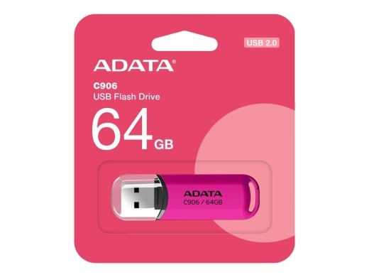 ADATA USB Flash Drive C906 64 USB 2.0 Pink