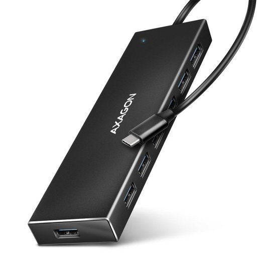 I/O HUB USB-C 7PORT FLAT/0.3M HUE-F7C AXAGON