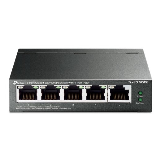 TP-LINK Switch TL-SG105PE Unmanaged Desktop PoE+ ports quantity 4 Power supply type External