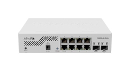 MikroTik Cloud Router Switch CSS610-8G-2S+IN Web managed Rackmountable Gigabit Ethernet (copper) ports quantity 8 SFP+ ports quantity 2