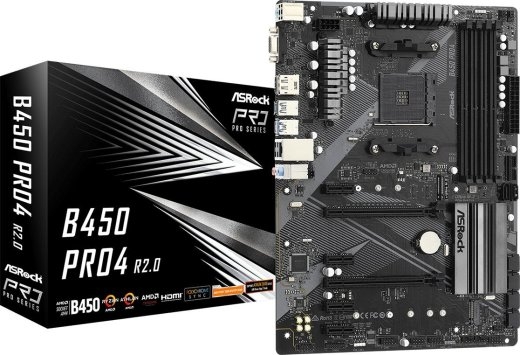 B450 PRO4 R2.0 AM4 4DDR 4 DP/HDMI M.2 USB3.2 AT