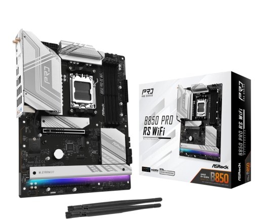 Mainboard ASROCK AMD B850 SAM5 ATX Memory DDR5 Memory slots 4 1xPCI-Express 4.0 16x 1xPCI-Express 5.0 16x 1xM.2 1xHDMI 1xAudio-In 1xAudio-Out 1xMic...