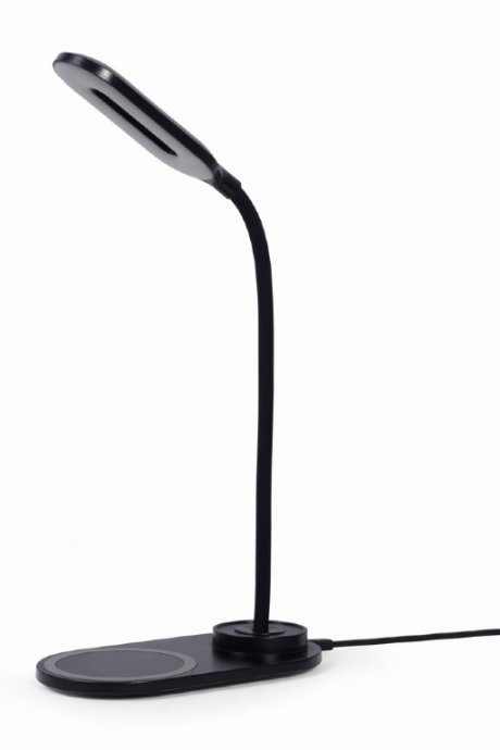 Gembird TA-WPC10-LED-01 Desk lamp with wireless charger, Black Cold white, warm white, natural 2893-7072 K Phone or tablet with built-in Qi wireles...