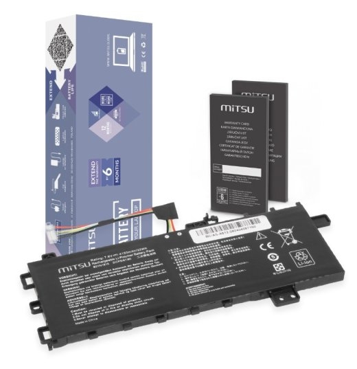 Mitsu Battery B21N1818 for Asus Vivobook 15 A512 R512 X512 4150 mAh (32 Wh) 7.6V (7.4V)