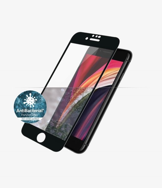 PanzerGlass Apple iPhone 6/6s/7/8/SE 2020 Hybrid glass Black Rounded edges; 100% touch preservation; Crystal clear Screen Protector