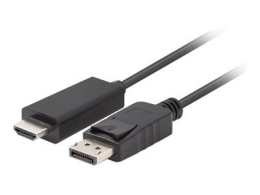 Lanberg DisplayPort to HDMI Cable CA-DPHD-11CC-0018-BK DisplayPort Male HDMI Male DP to HDMI 1.8 m