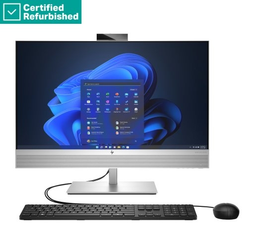 RENEW SILVER HP Elite 870 G9 AIO All-In-One 27 - i7-14700, 16GB, 512GB SSD, 27 FHD Non-Touch AG, Height Adjustable, FPR, Win 11 Pro, 1 years