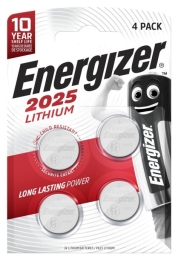ENERGIZER BATTERIES SPECIALIZED CR2025 4 PIECES