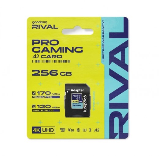 Goodram Memory card microSD 256GB Rival UHS-I V30 U3 C10 A2 170/120MBs