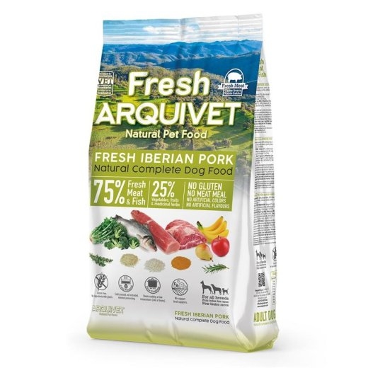ARQUIVET Fresh Iberian pork - semi-moist dog food - 10kg
