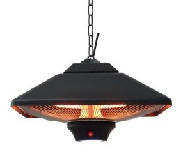 TunaBone Electric Ceiling Patio Heater TB2088-01 Patio heater 2000 W Number of power levels 3 Black IP24