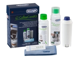 Delonghi DLSC306 Maintenance Care Kit for Bean to Cup & Espresso Coffee Machines, includes five cleaning accessories