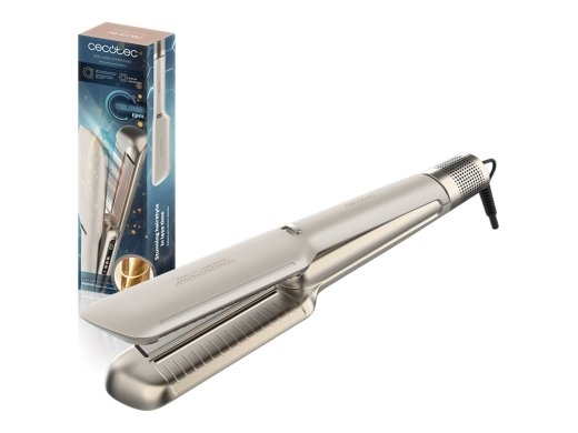 Cecotec Hair Straightener Air Lisse Champagne Ceramic heating system Ionic function Temperature (max) 230 °C Temperature (min) 100 °C Number of hea...