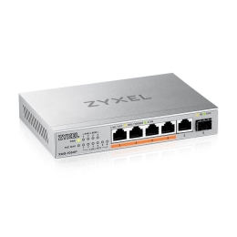 Zyxel XMG-105HP Unmanaged 2. Ethernet (100/1000/2500) Power over Ethernet (PoE) Silver