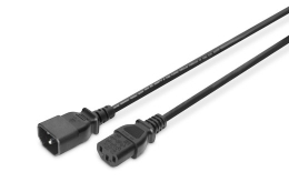 Digitus Power Cord extension cable C13 - C14, AK-440201-018-S Black