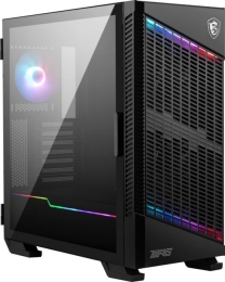 MSI MPG VELOX 100P AIRFLOW Mid Tower Gaming Computer Case 'Black, 3x 120mm Fan + 1x 120mm ARGB Fan, ARGB light strip, USB Type-C, 1x Tempered Glass...